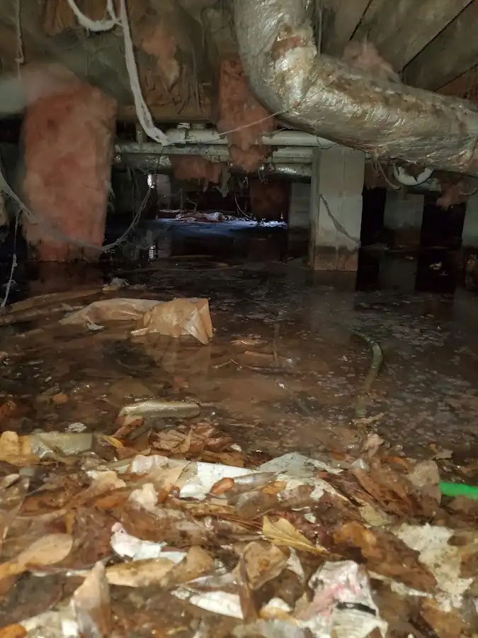 Crawl space flood assessment for Commercial Water Damage Restoration in Susquehanna
